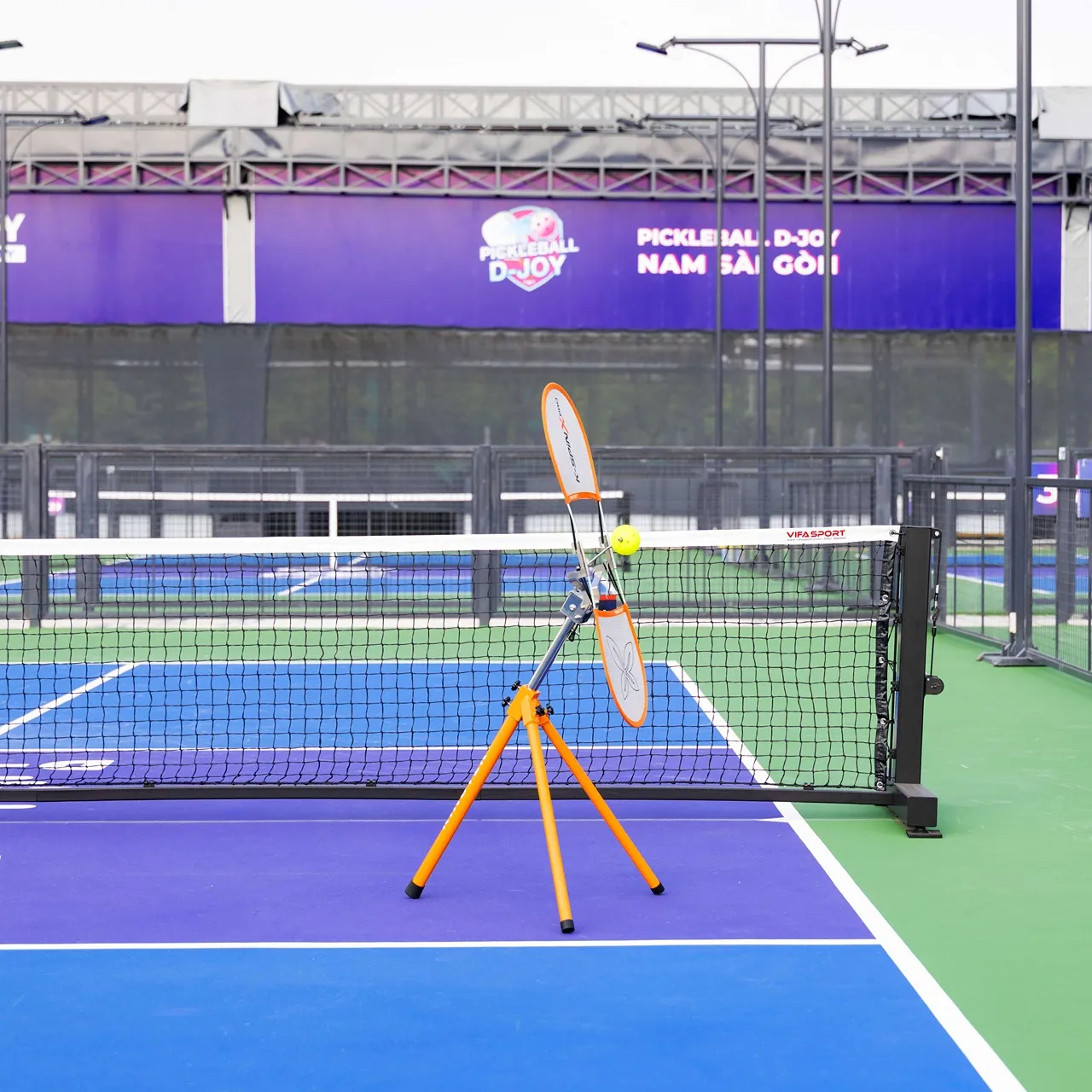 thiết bị tập topspin pickleball màu cam